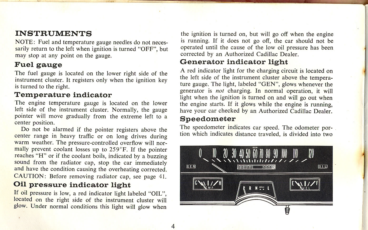 1965 Cadillac Owners Manual Page 43